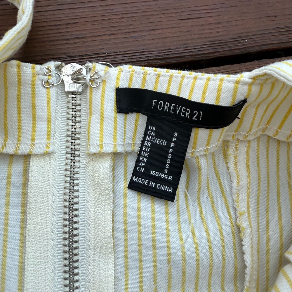 🌻Forever 21 Stripped Mini Dress, S - Picture 4 of 5